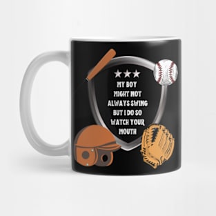 Baseball Grandma Thats My Grandson Out There Mug